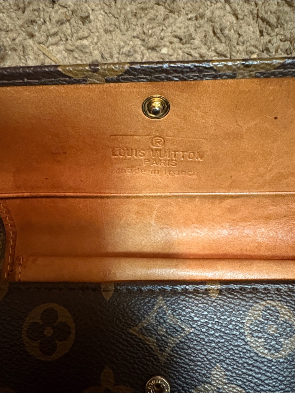 Louis Vuitton Monogram Canvas Wallet in Brown and Tan